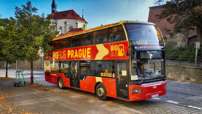 Prague: Big Bus Hop-on Hop-off Tour and Vltava River Cruise