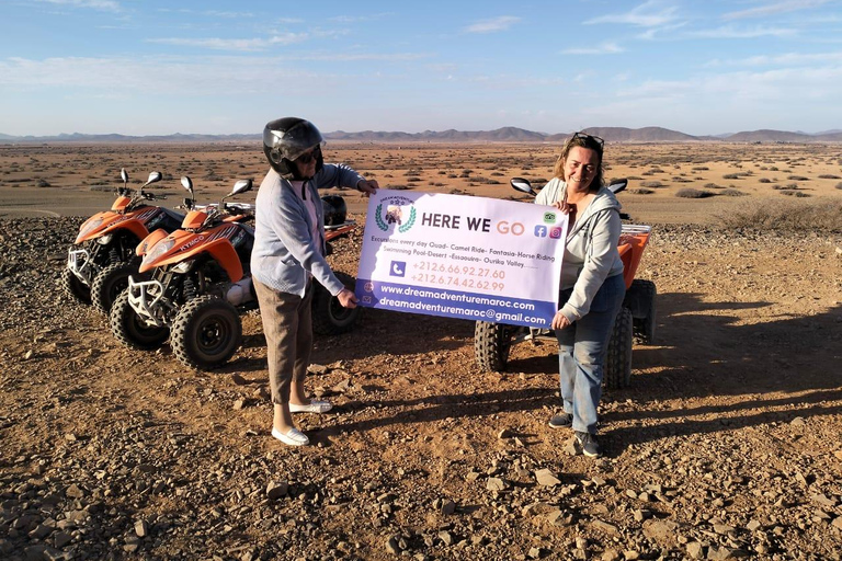 Marrakech: Palmeraie Quad Bike Desert Adventure