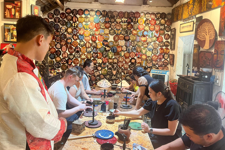 Hanoi: Visita guiada por la fabricación de incienso, sombreros y laca y la calle del TrenTour de medio día por la tarde - Fabricación de incienso y sombreros, Calle del Tren