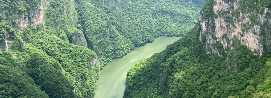 Tuxtla Gutierrez : Points de vue du canyon de Sumidero-Chiapa de Corzo