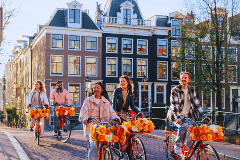 Amsterdam: Top Highlights Guided Bike Tour EN/DE/ES/FR/IT/CN Bike Tour with Guide & Audio Guide in DE, ES, FR, IT, and CN