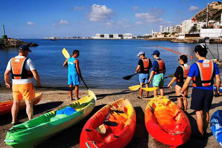 Playa de San Juan: Alquiler Kayak Doble 2 Horas +Bocadillo y Bebida