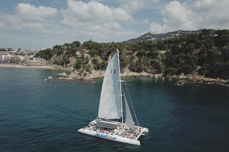 Lloret de Mar: Catamaran Sailing Cruise with BBQ and Drinks Afternoon Catamaran Sailing Cruise with Barbeque & Drinks