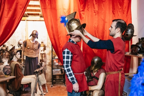 Roma: 2 horas en la escuela de gladiadoresRoma: Escuela de gladiadores, para niños y adultos