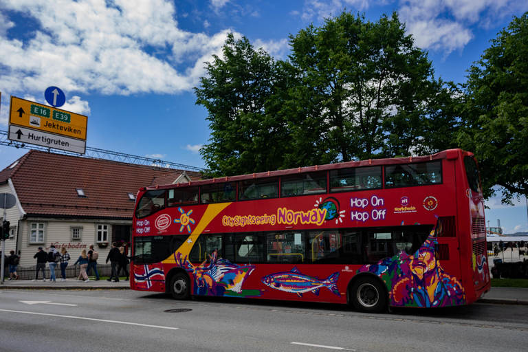 Bergen: Stads sightseeing med hop-on hop-off-buss