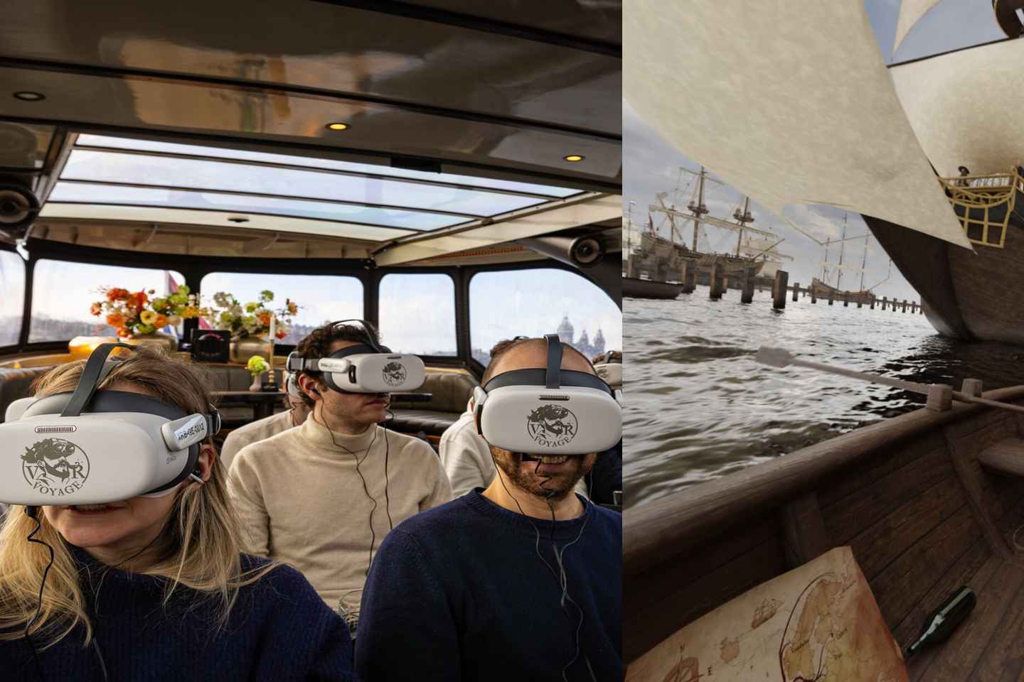 Amsterdam: Luxury Canal Cruise with Historic VR Experience