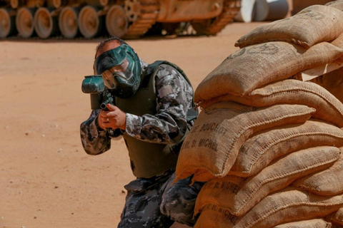 Wadi Rum: Desert Paintball, Jeep Ride, and Scenic Views