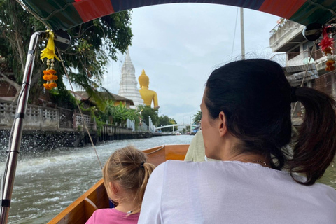 Bangkok: Private Tour to Giant Buddha & Longtail Boat