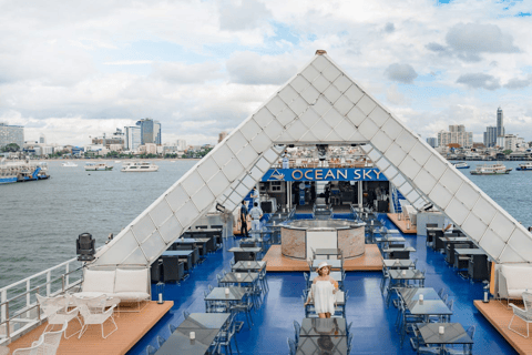 Ocean Sky Pattaya Sunset Dinner Cruise Experience Sunset Dinner Cruise Pattaya with Buffet, Show, and Sea View