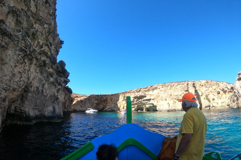 Privécharter van een hele dag rond Comino, Gozo &amp; Malta