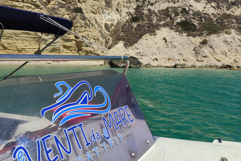 Cagliari: Devil’s Saddle Boat Tour with 4 Stops and Prosecco Cagliari: Sunset Boatour,Last Dive at Devil's Saddle eDrinks