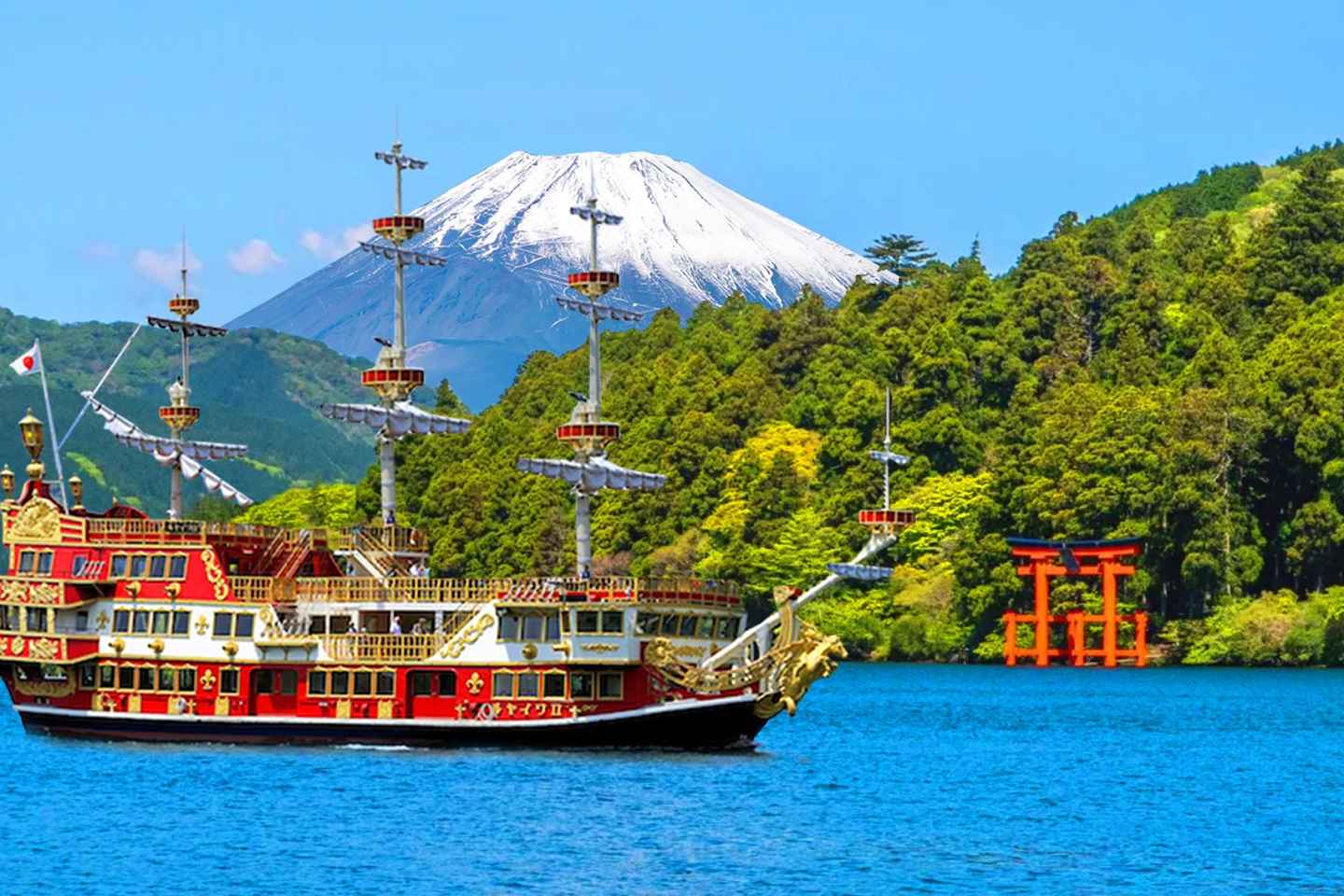 Tokyo:Sea of Mount Fuji, Hakone Ropeway, ?wakudani, Enoshima - Pirate Ship & Ropeway Tickets Included | Tokyo 8:00 AM