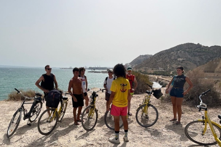 Alicante: Calas und Strände Fahrradtour mit SchnorchelnTour mit Standard Fahrrad