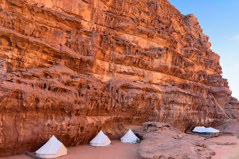 Wadi Rum: Beyond Tourist Route Full Day & Micro-Camp Stay