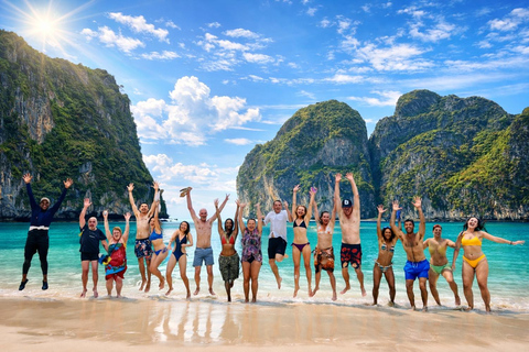 From Phi Phi: Private Luxury Longtail Boat Charter 4 Hours Private Luxury Longtail Boat Charter 4 Hours