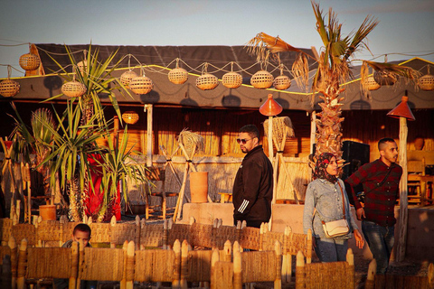 Marrakech: Agafay Camel Ride, Pool & Lunch or Dinner Show Evening Sunset Camel Ride & Pool & Dinner Show