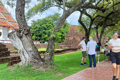 Vanuit Bangkok: Ayutthaya Werelderfgoed &amp; Zonsondergangboot PrivéVanuit Bangkok: Ayutthaya Werelderfgoed &amp; Privéboot bij zonsondergang