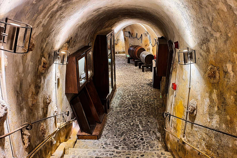 Santorini Visit Cave Wine museum and Wine tasting