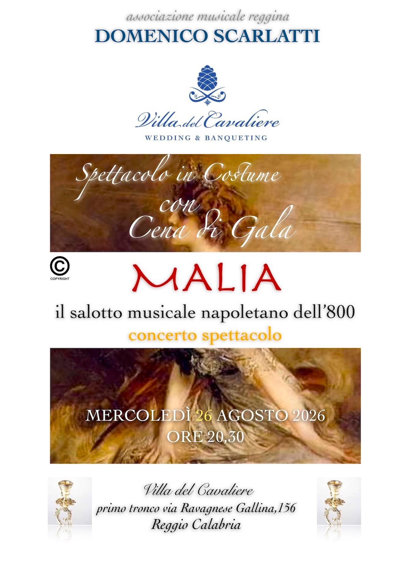 Reggio Calabria, Event: Kostüm-Show mit Galadinner im Stil des 19. Jahrhunderts