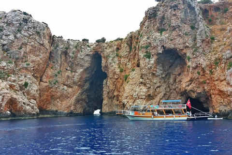 From Antalya: Scenic Guided Boat Trip to Suluada with Lunch
