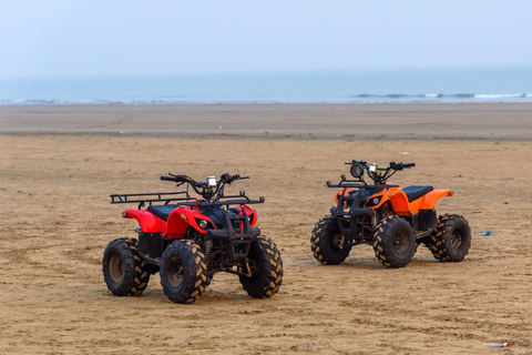 Au départ d'Agadir ou de Taghazout : Excursion dans les dunes en quad ATV et Safari à vélo