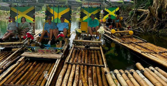 Jamaica: Rio Nuevo Bamboo Rafting with Shopping Stop