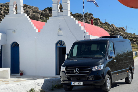 Explorez Mykonos avec style grâce à un mini-van de luxe2 à 4 passagers