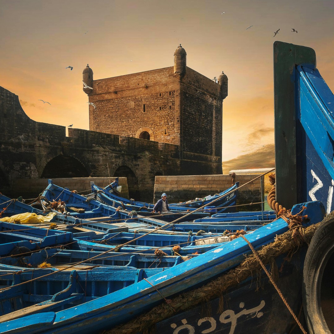 Au départ de Marrakech : excursion privée d'une journée à Essaouira, ville côtière - medina