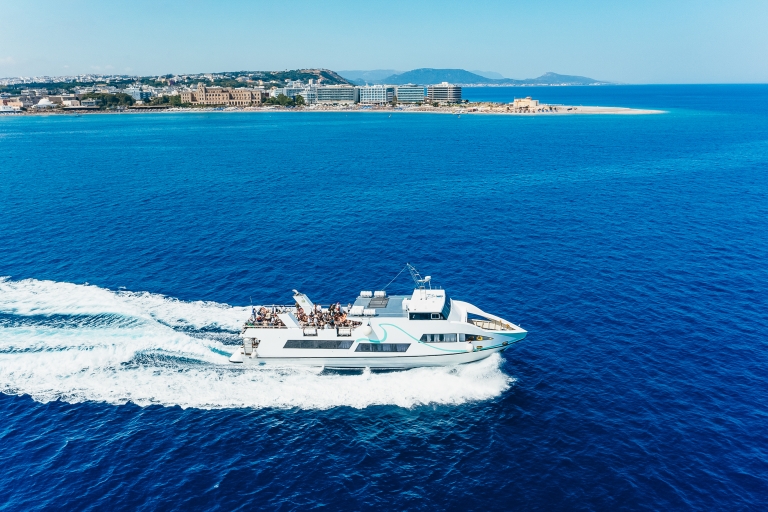 Rodos: wycieczka łodzią motorową na Symi z wolnym czasem na zwiedzanie