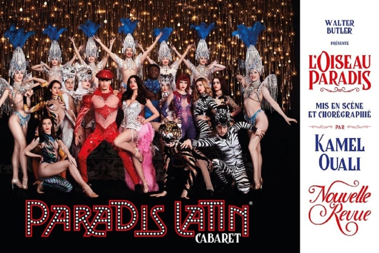 Paradis Latin: cabaretshow en dinerShow Prestige-menu met drankjes