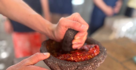 Oaxaca: 10 Mexican Salsas Cooking Class with Taco Tasting