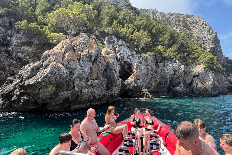 Alcudia: sightseeing, zeegrotten en snorkelavontuur per boot3 uur durende speedboottocht - grotten, snorkelen en sightseeing