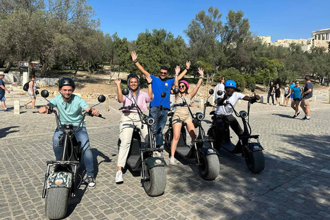 Athen: Geführte E-Scooter-Tour im Akropolis-Gebiet