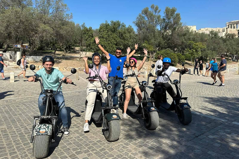 Athen: Geführte E-Scooter-Tour im Akropolis-Gebiet