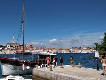 Rovinj: Vis picknick in Lim fjord en Rode Eiland