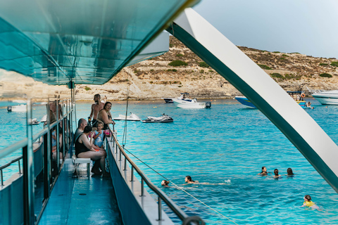 Malta: Gozo & Comino Islands, Blue Lagoon & Seacaves Tour Comino and Gozo islands with Bus to Gozo's capital