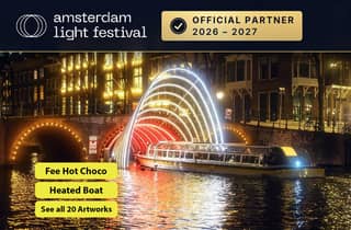 Offizieller Partner des Amsterdam Light Festivals: Grachtenfahrt