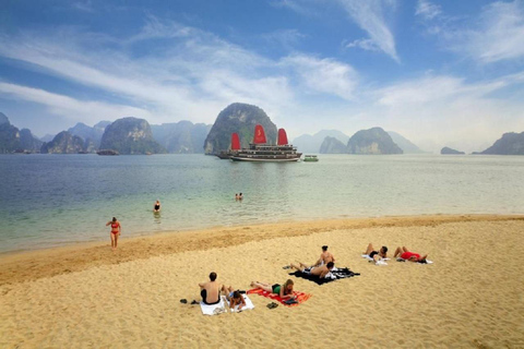 From Hanoi: Halong Bay Day Cruise with Kayak, Cave & Swim Halong Bay Day Cruise from Halong Port (No Transfer)