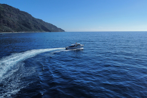 Calheta: Private Catamaran Tour - With Open Bar & Snacks Sunset Tour with Snorkeling & Paddleboarding/ Max 18 people