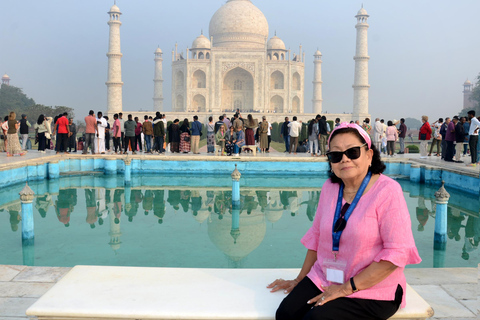 Beyond the Taj: Sunrise, Hidden Agra Walk & Rooftop B’fast Private Tour with Car, Driver, Tour Guide & Entry Tickets