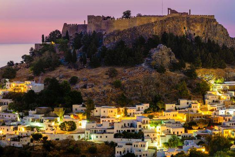 Excursión privada de un día a Rodas, Lindos y Siete Manantiales