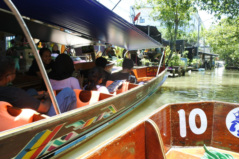 Bangkok: Grand Palace, Wat Pho, Train & Floating Market Tour