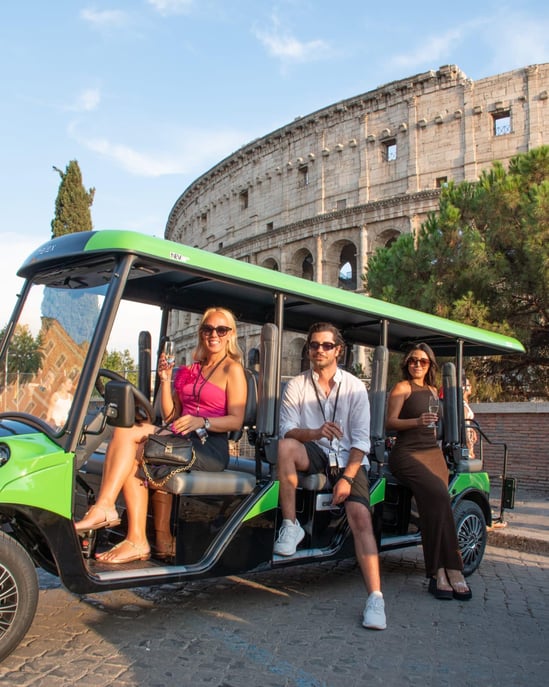 Rom: Golfcart-Tour mit authentischer Gelato-Verkostung Rom: Golfcart-Tour ...
