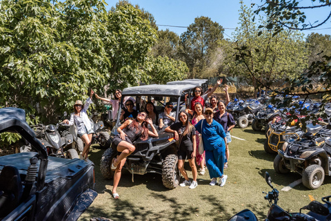 Benidorm: Buggy Algar Waterfalls Tour - Brides last Ride Benidorm: Buggy for 4 persons Algar Waterfalls Tour
