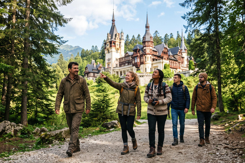 Bucharest-Dracula Castles, Peles-Cantacuzino-Brasov Day Tour COACH TOUR Audio guide in 24 languages