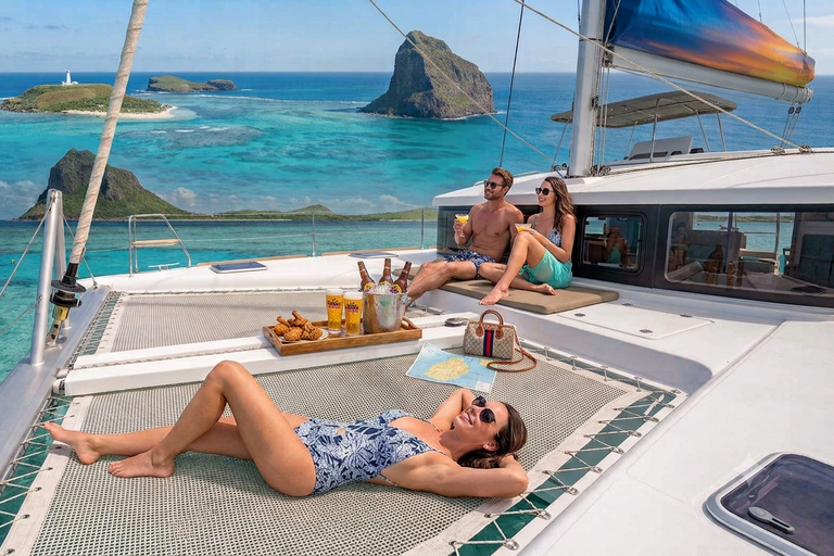 Mauritius Catamaran Cruise: 3 North Island with Lunch Drinks