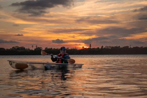Cocoa Beach: Clear Kayak Sunset & Bioluminescence Tour