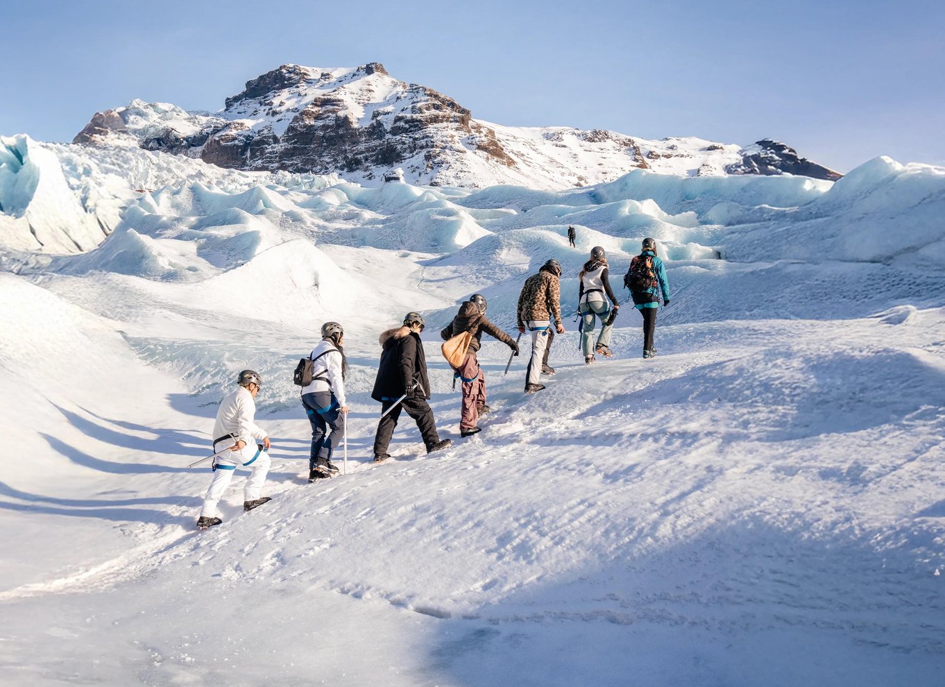 Skaftafell: Falljokull-gletsjeren – let vandretur i gruppe
