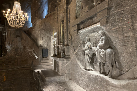 Cracovie : Visite guidée de la mine de sel de Wieliczka avec transferts à l&#039;hôtel