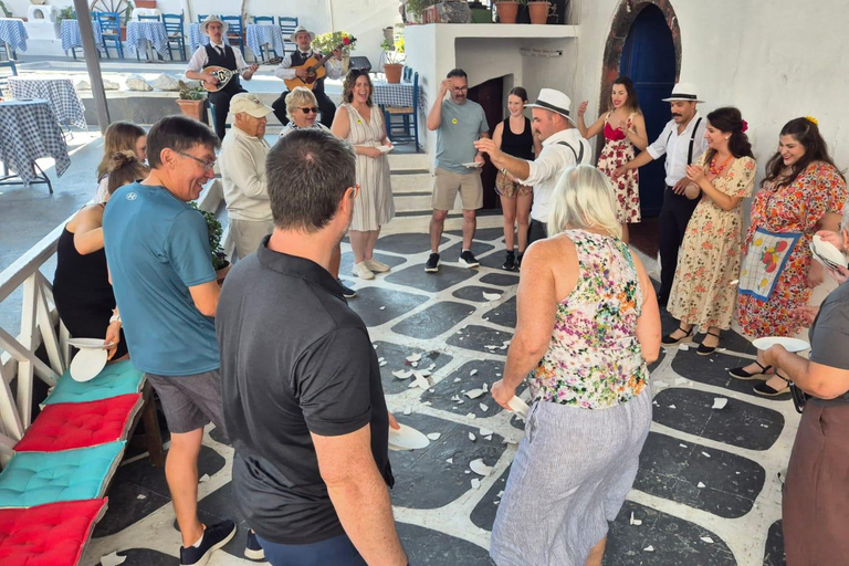 Santorini: Plate-Smashing Show & Fira Walking Tour